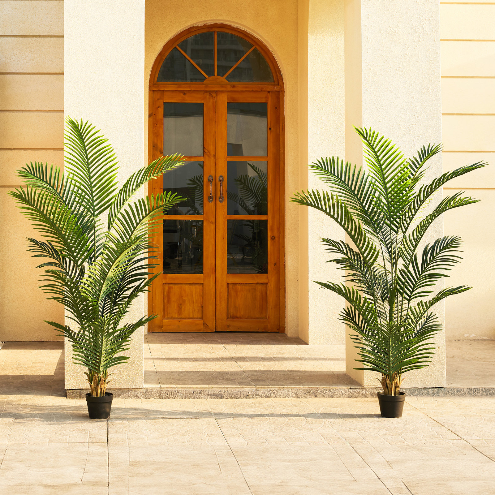 Adcock Palm Tree in Pot, 2, 60" H x 22" W x 22" D
