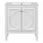 Meuble-lavabo de 30 po avec lavabo, deux portes avec tablette, charnières de porte à fermeture en douceur, style rétro-1478769992