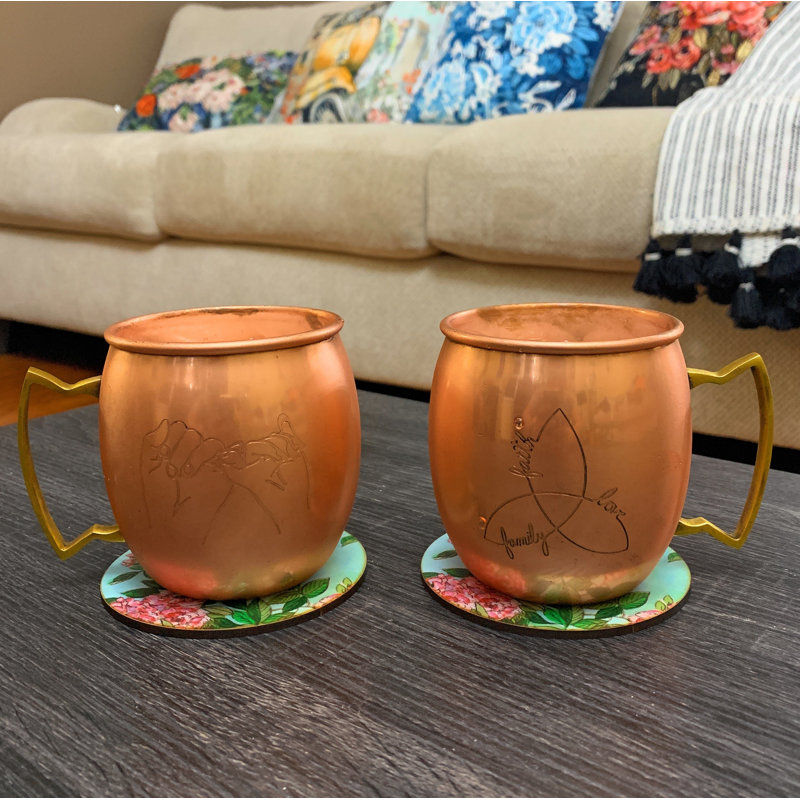 Stukes 16 oz. Copper Moscow Mule Mug Set