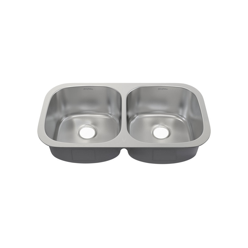 Toulouse 32 x 18 Stainless Steel Dual Basin Undermount Kitchen Sink