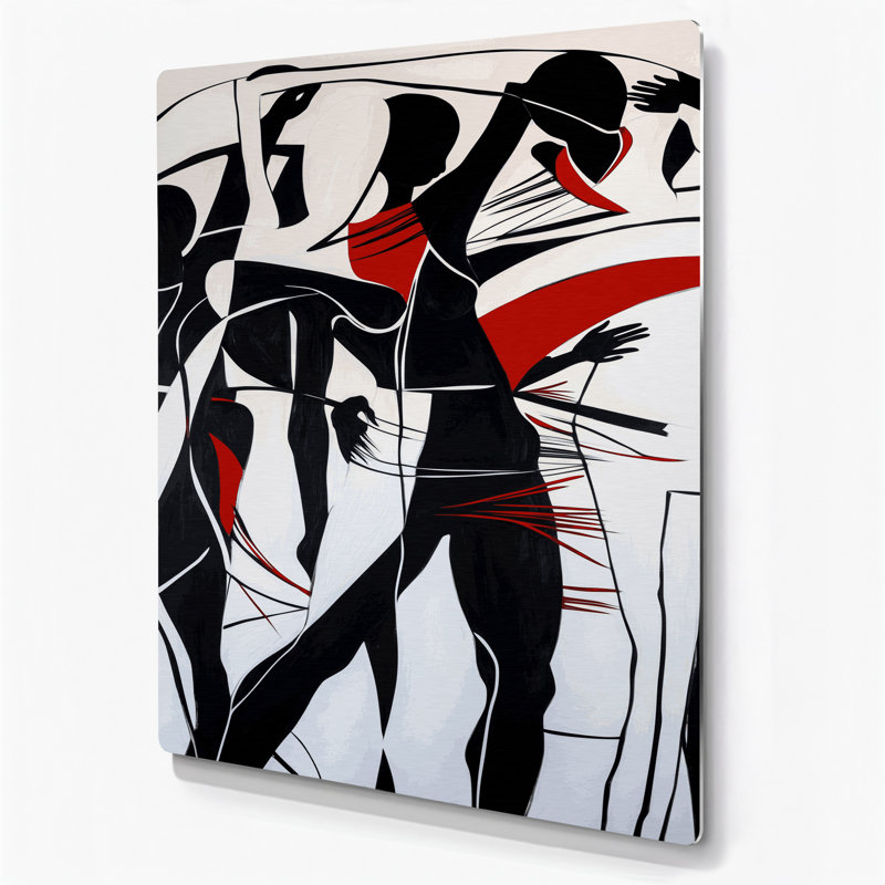 Art mural abstrait en métal bleu figuratif 66, H 12 po x l 18 po