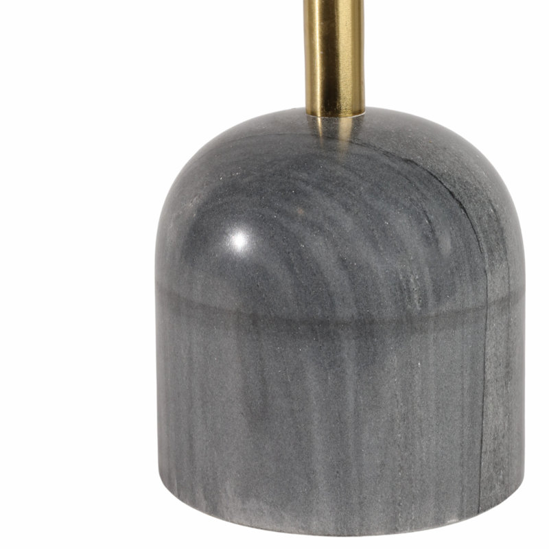 Grande table en marbre Barrett, H 23 po x l 14 po x P 14 po, Gris