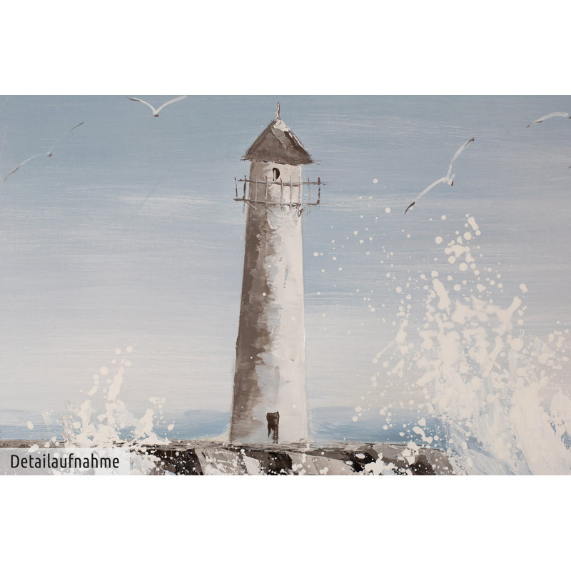 Acrylic Painting Lighthouse In Sight