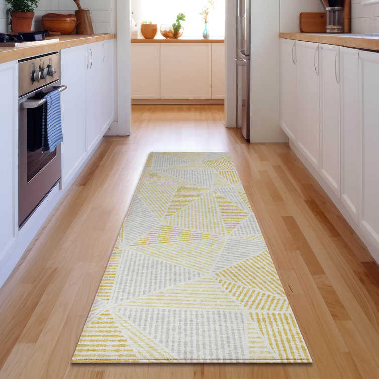 Premium Machine Washable Cerrito Gold Rug