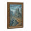 Art mural canevas bleu sarcelle et or avec rivière-133483810