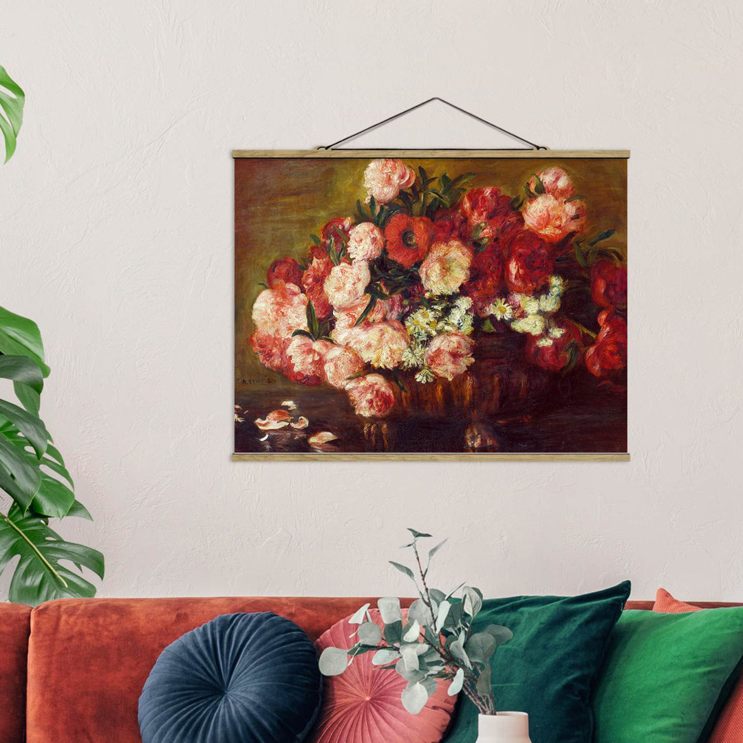 Wandbild Still Life With Peonies von Auguste Renoir