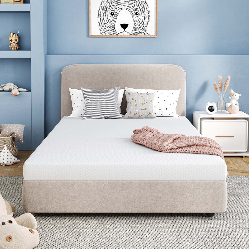 Kids 5" Green Tea Infused Medium Memory Foam Mattress, Twin, 5"