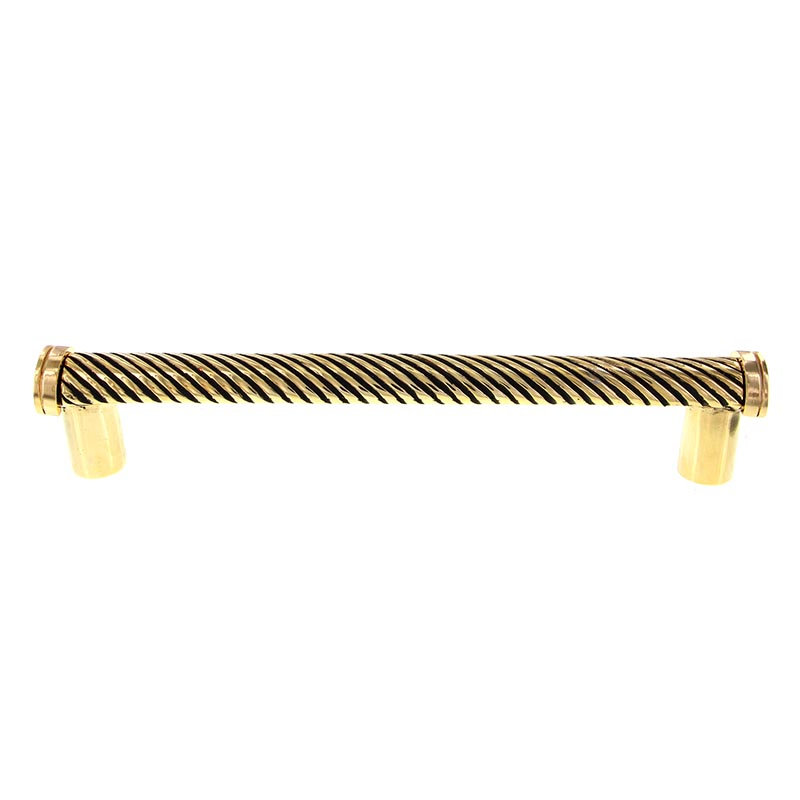 Sanzio 12" Center to Center Appliance Pull, Antique Gold, 9"
