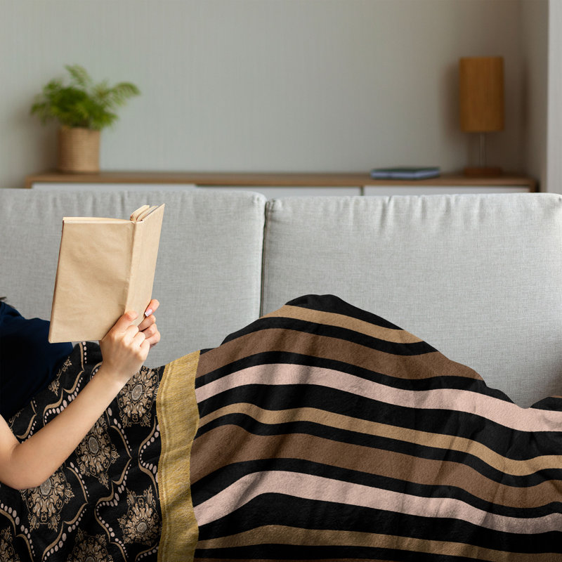 Hand Woven Throw Blanket, 50" x 70"
