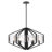 Fennville 6 - Light Steel Dimmable Geometric Chandelier