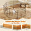 24'' H 8 Panel Metal Exercise Pen With Door