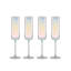 Lenox Tuscany Classics Iridescent Flutes, Set Of 4