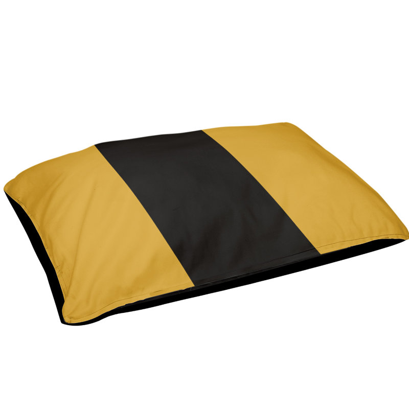 Coussin d'extérieur pour chien Maryland, Doré / Noir, Très grand (l 50 po x P 40 po x H 17 po)