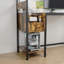 Bureau d'ordinateur avec prise de courant et tablettes de rangement, table d'écriture avec ports USB, station de travail pour bureau personnel-701604311