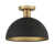 Matte Black with Natural Brass selected