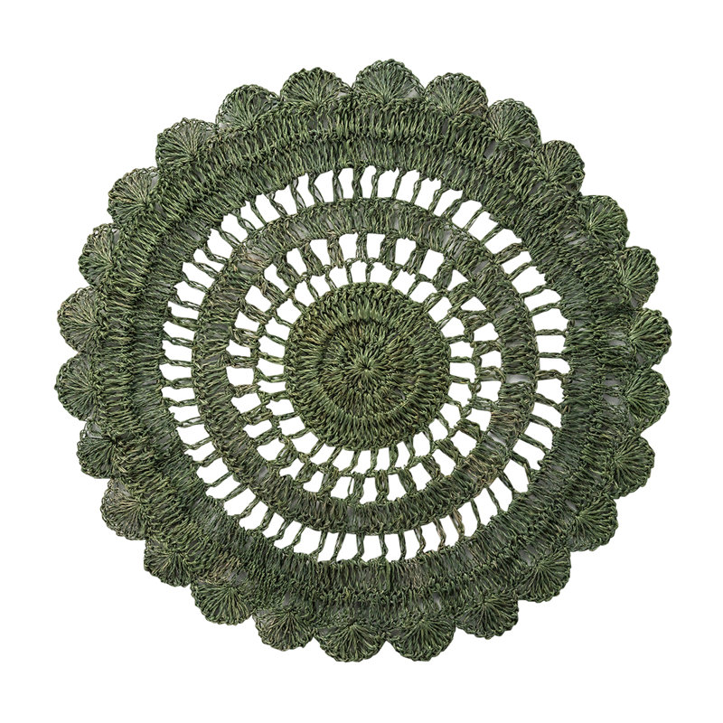 Macrame Placemat, Green