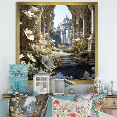 " Gold Gilded Snowdrops River I "