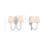 Armida Arcus 2-Light Dimmable Steel Armed Sconce-633373977
