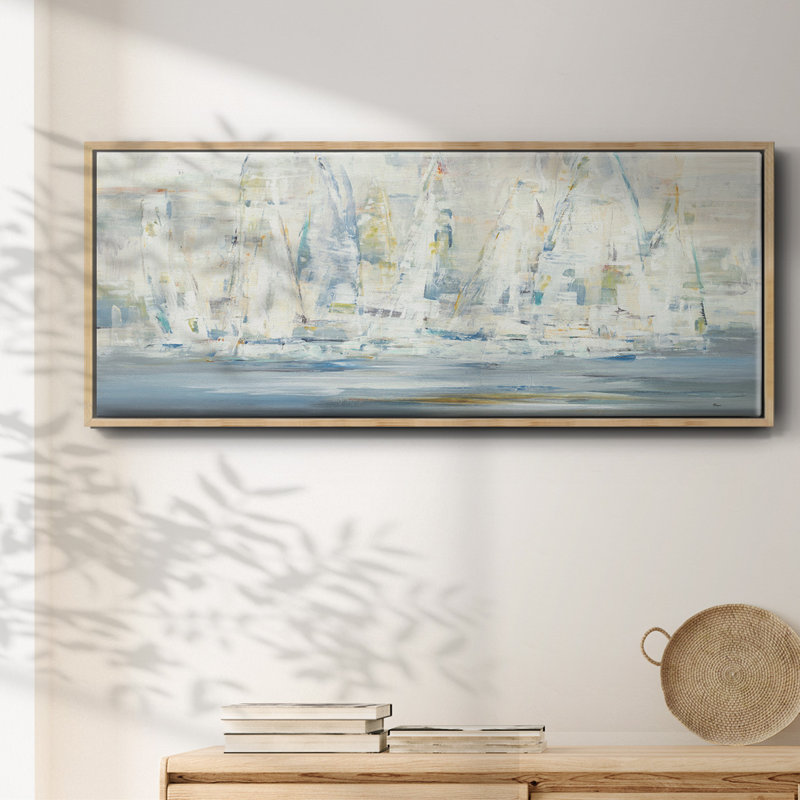 Regatta Time - Framed Canvas, 24" H x 60" W