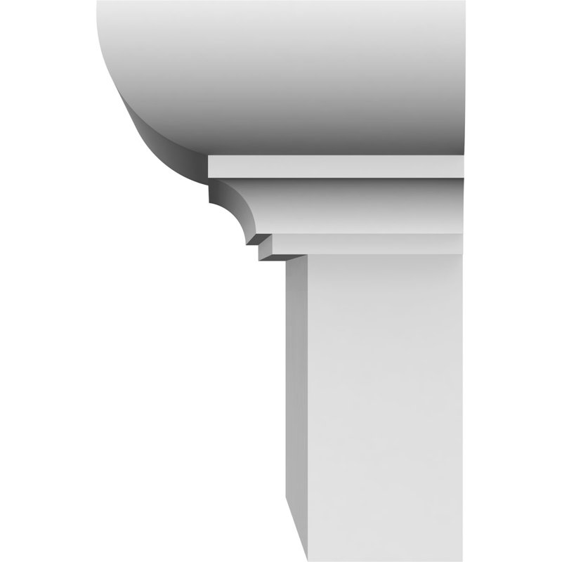 Endurathane Strickland Crosshead, 101" Bottom Width x 105 3/4" Top Width x 6 1/4"H x 1 3/4"P, Factory Primed, 101 inches