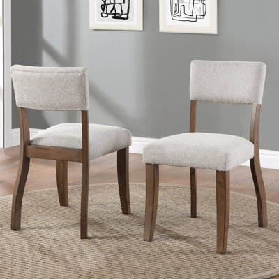 Dupree Upholstered Solid Wood Side Chair