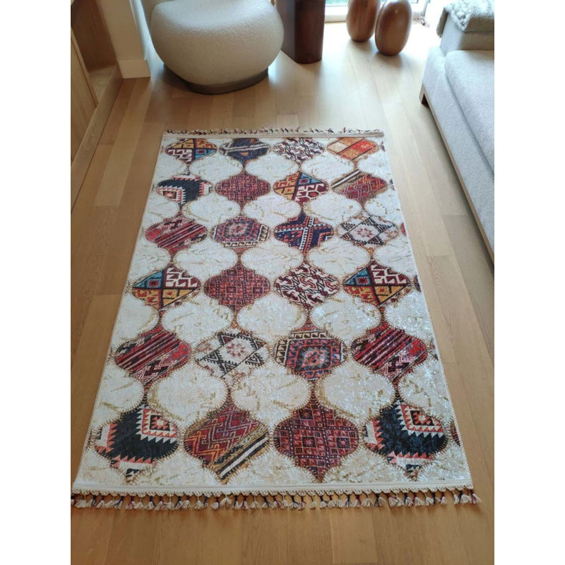 Tapis rectangulaire Toscana avec envers antidérapant, Rectangle 2 pi 7 po x 3 pi 11 po