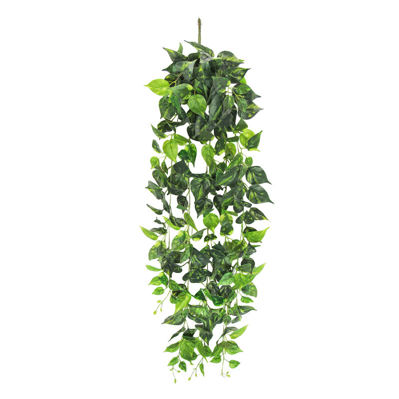 Plante artificielle suspendue lierre Pothos, H 51 po x l 12 po x P 6 po