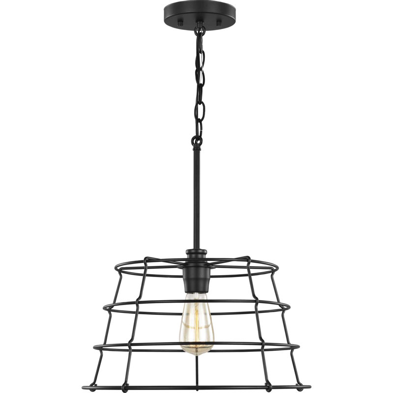 Sherburne 1 - Light Single Pendant, Black