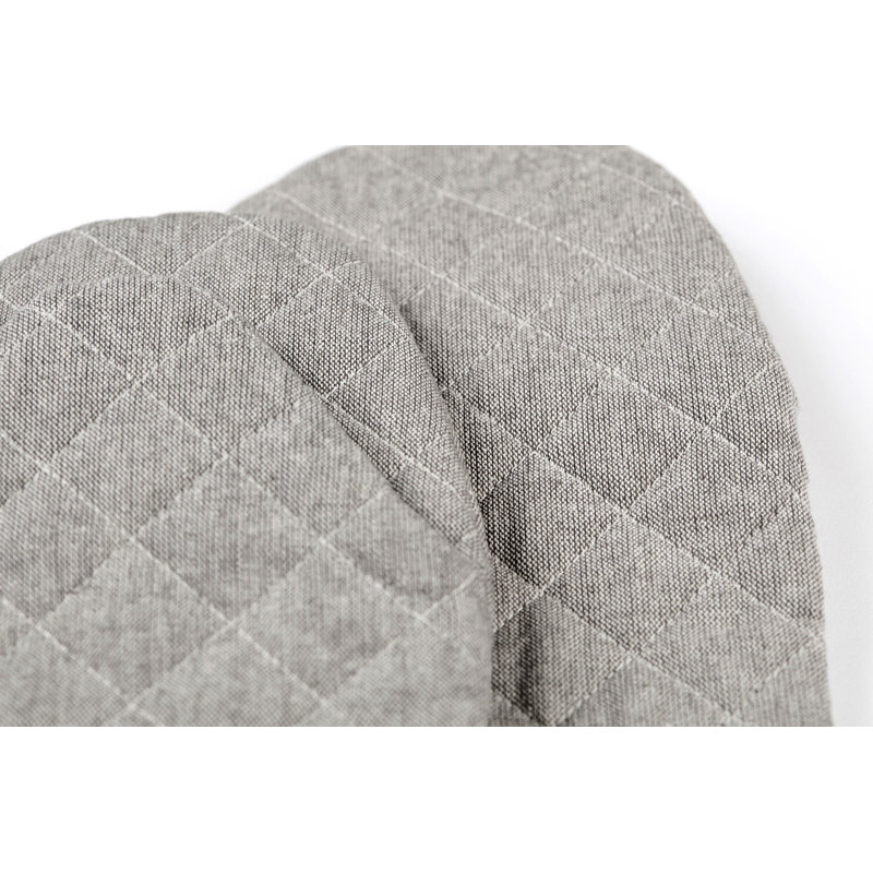 Oven Mitts, Sage Green Pinstriped
