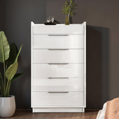 Commode 5 tiroirs avec miroir H 50,2 po Dougal