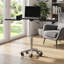 Table pliante en graphite avec chariot roulant