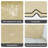 10X10 Ft Outdoor Patio Gazebo Replacement Canopy,Double Tiered Gazebo Tent Roof Top Cover Only Greatwall Border(Frame Not Include)-Tan-123826959