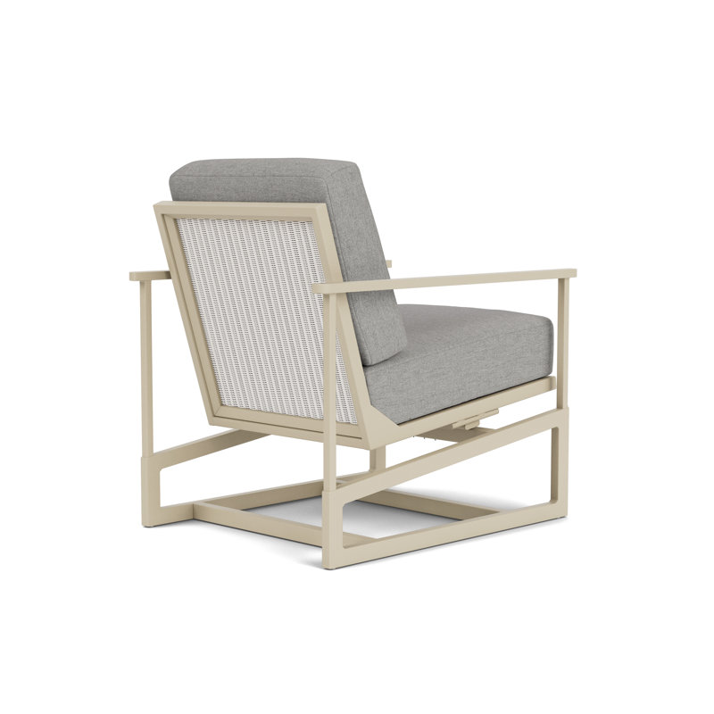 Summit Outdoor Rocker Chair, Linen, Demo Stone, White