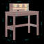 Bureau d'écriture gris avec rangement spacieux - 37 po de hauteur x 35 po de largeur et 17 po de profondeur, bois et synthétique, espace de travail bien rangé fonctionnel 35 po x 17 po x 37 po, bois synthétique
