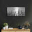«Manhattan Skyline BW» par Silvia Vassileva, art mural en métal, 24 po x 12 po-1645619649