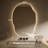 Asymmetrical LED Backlit Frameless Mirror with Anti-Fog, 3 Color Dimmable Light-649915651