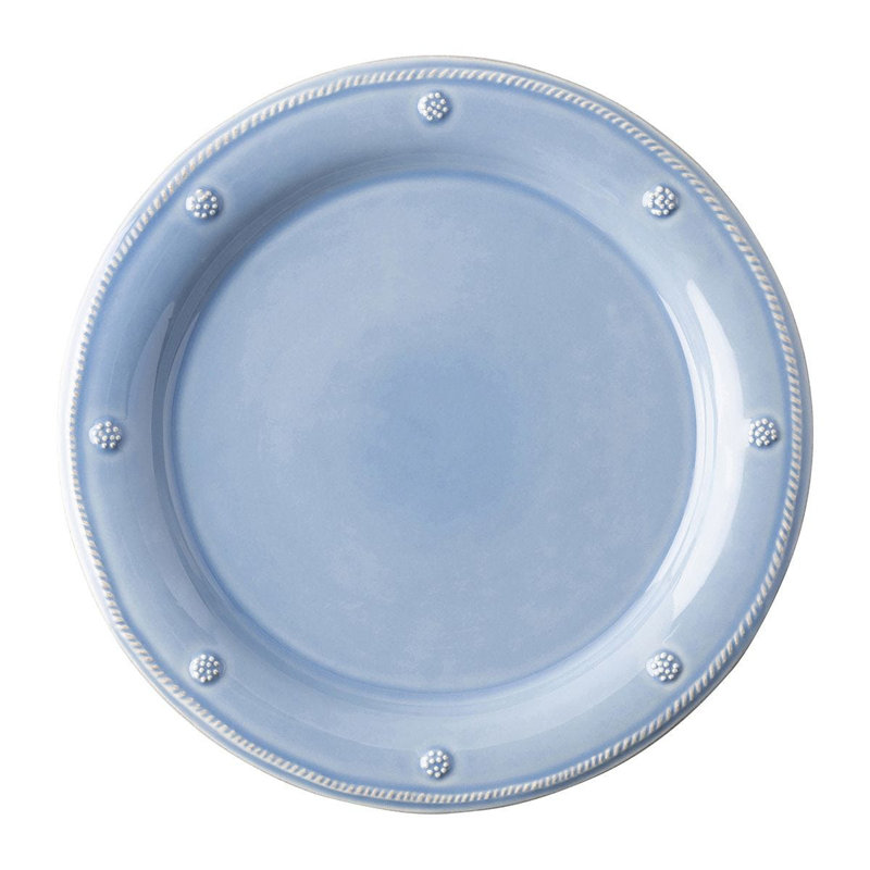Chambray Blue Berry & Thread 4-Piece Ceramic Dining Set
