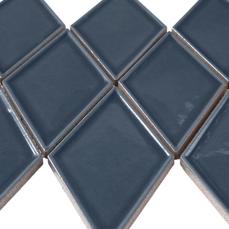 Carrelage 2,35 "x 3", Bleu