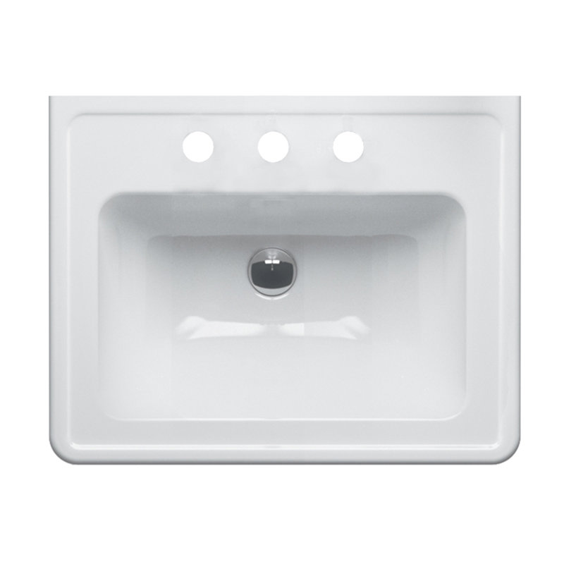 Canova Royal 23.62'' L Bathroom Sink, 8" Centers