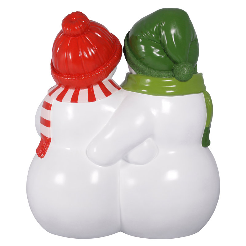 Powder Pals Holiday Snowman Sculptural Bench