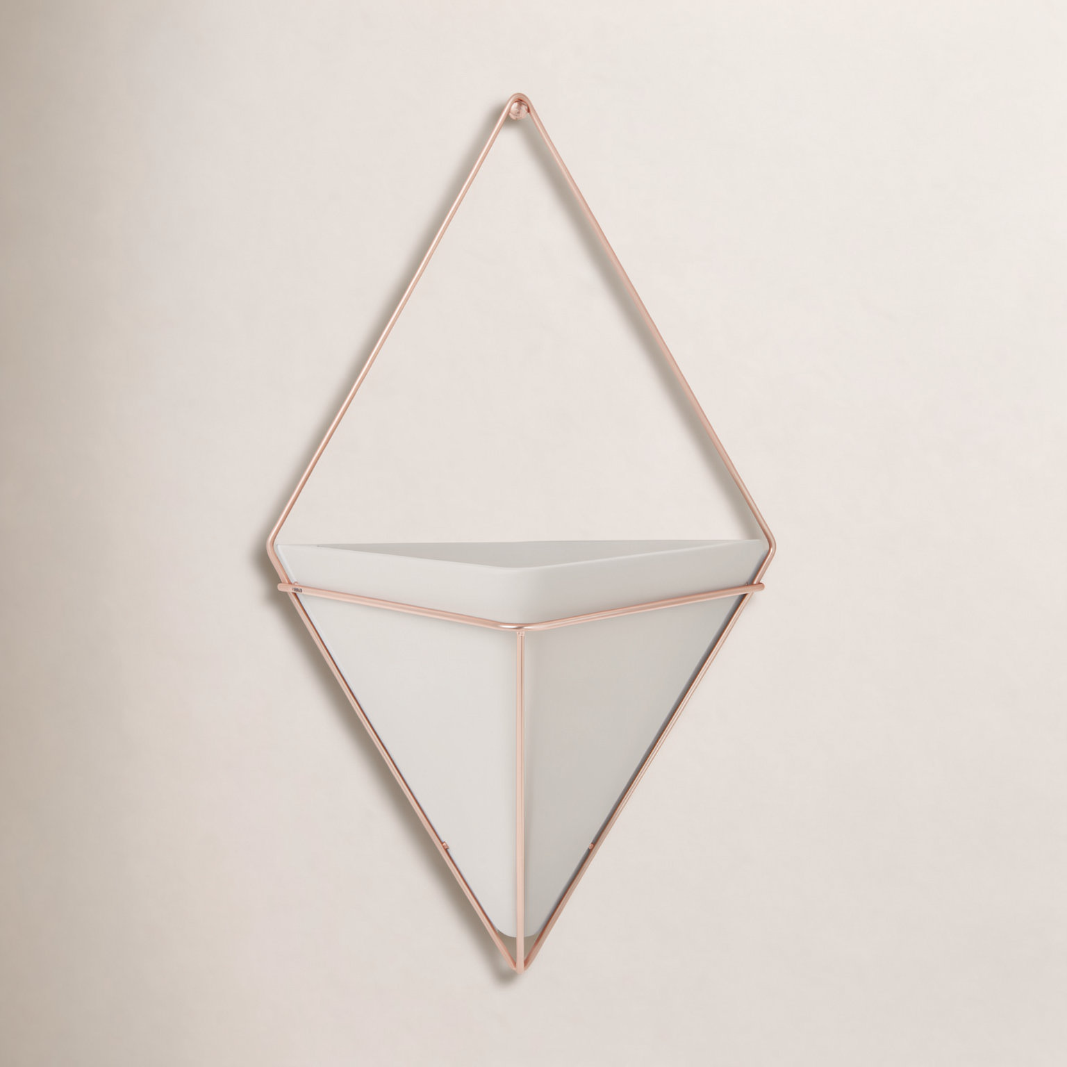 Trigg Planter Wall Decor, Concrete/Copper