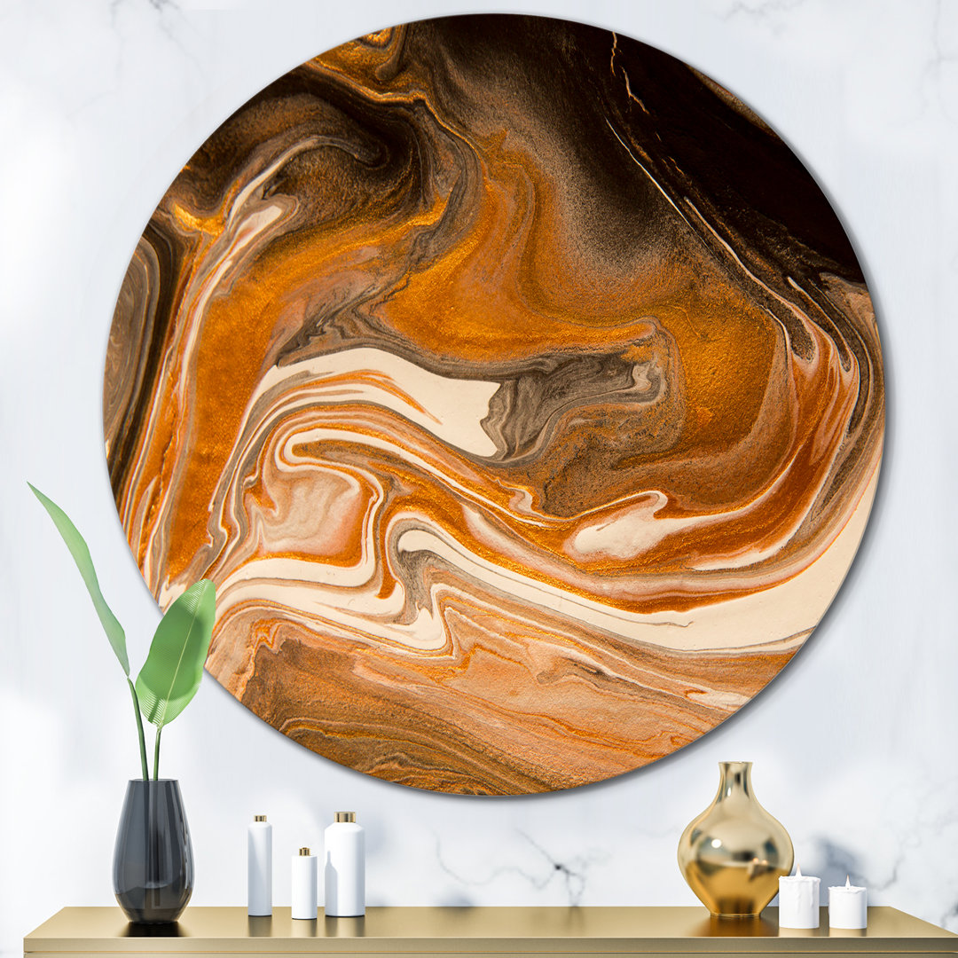 Nature Marble In Earth Tonesth Brown Color Stains " Nature Marble In Earth Tonesth Brown Color Stains " East Urban Home 
