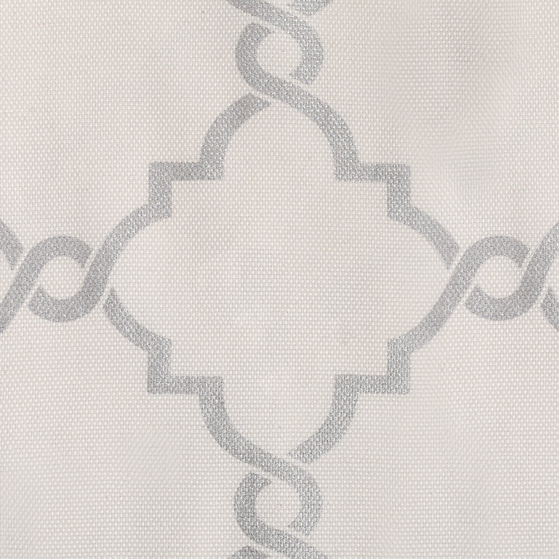 Yellow and White Light-Filtering Grommet Curtain Panel
