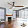 Nicola 60" 3-Blade Black Ceiling Fan With Led Light and Remote Control
