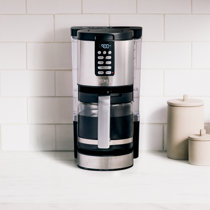 Mr. Coffee® 5-Cup Programmable Coffee Maker, 25 oz. Mini Brew, Brew Now or  Later, with Water Filtration and Nylon Filter