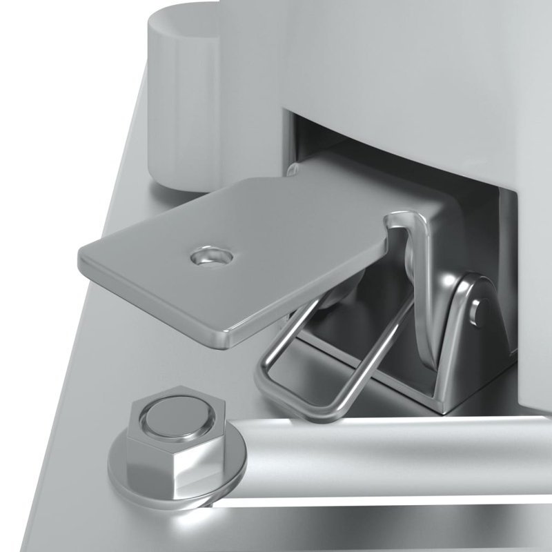 Auvent en métal pour auvent VidaXL, H 96,5 po x l 177,2 po, Blanc