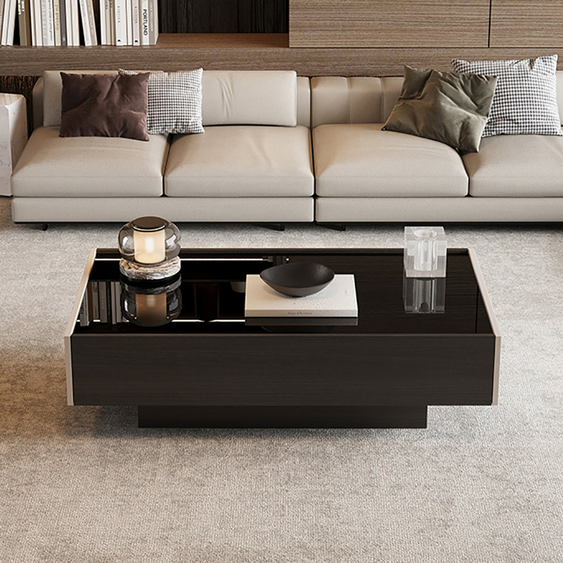 Table basse simple, Couleur fumée, H 15 po x l 47,2 po x P 25,6 po