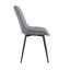 Chaise de salle à manger moderne en tissu avec motif de grille élégant-2101113872
