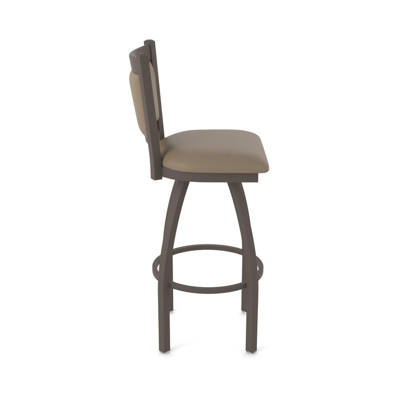 Tabouret pivotant Hadleigh, Bronze, Vinyle - naturel Canter, Tabouret de bar (siège d’une hauteur de 30 po)