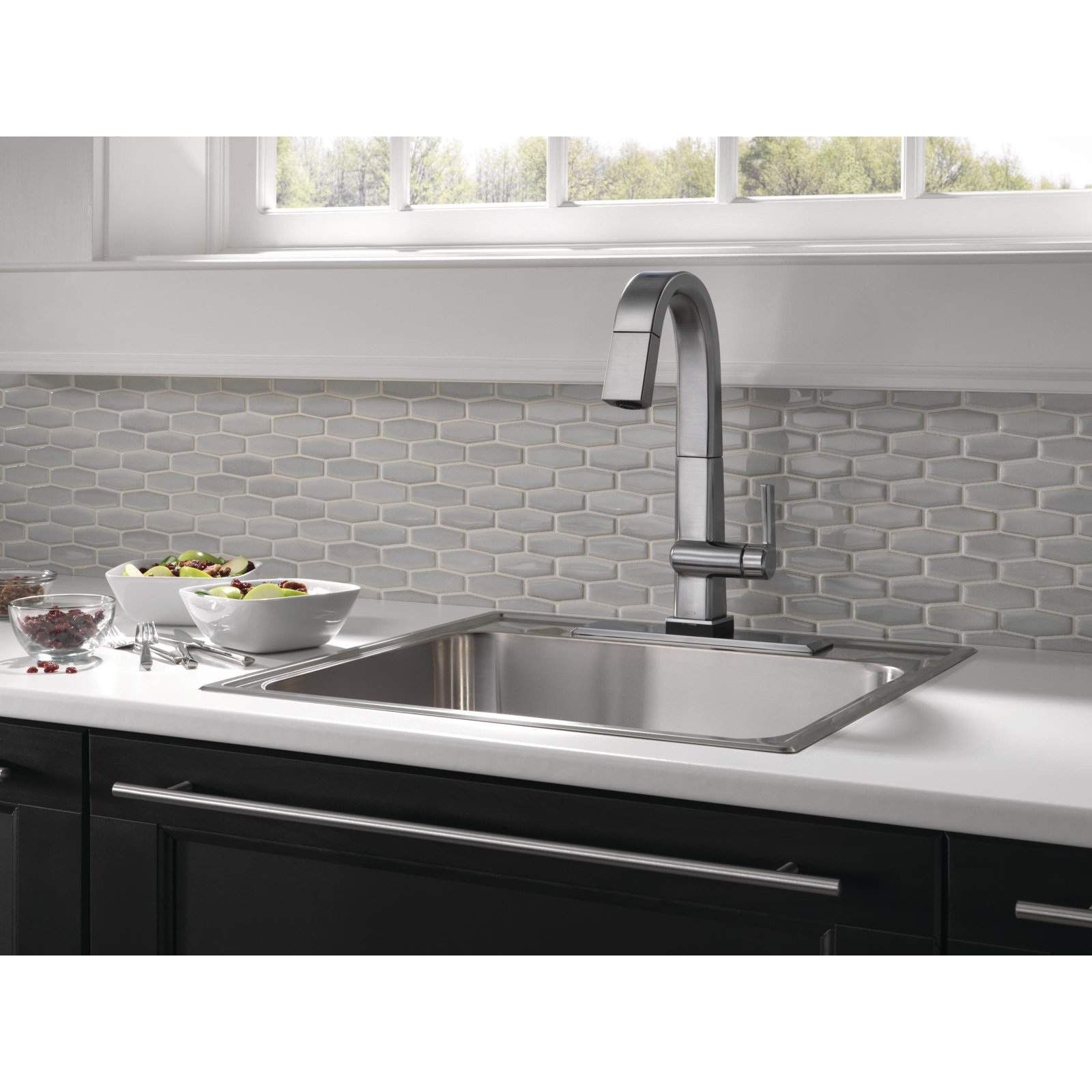 Pivotal Pull-Down Touch Bar Faucet, Arctic Stainless
